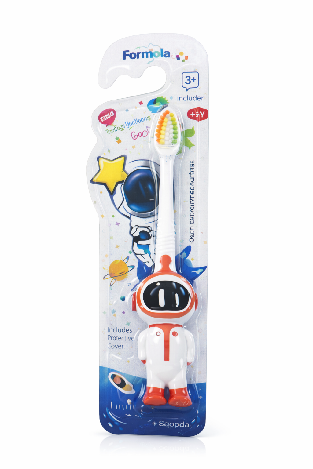 Kids Space Astronaut Toothbrush with Holder