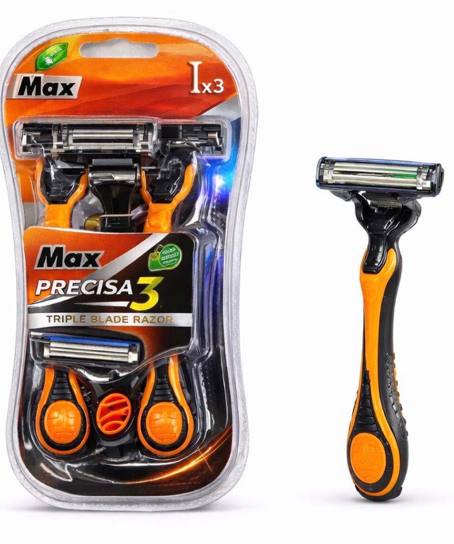 MAX Precisa 3 – Triple Blade Razor (3pcs Pack)