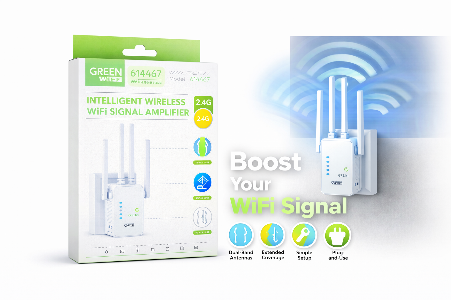 Intelligent Wireless WiFi Signal Amplifier