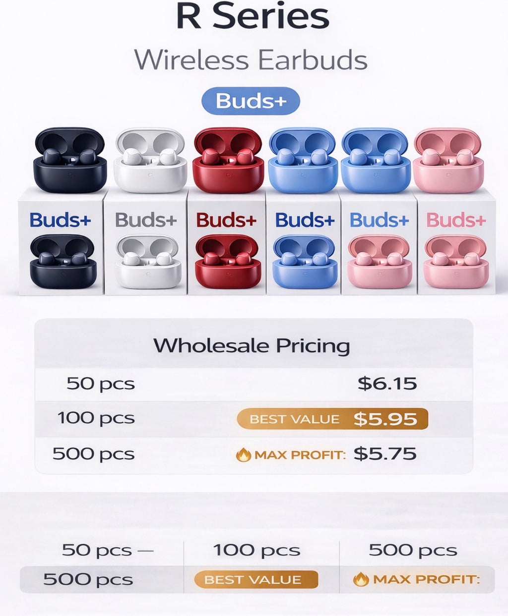 Wireless Earbuds Buds+