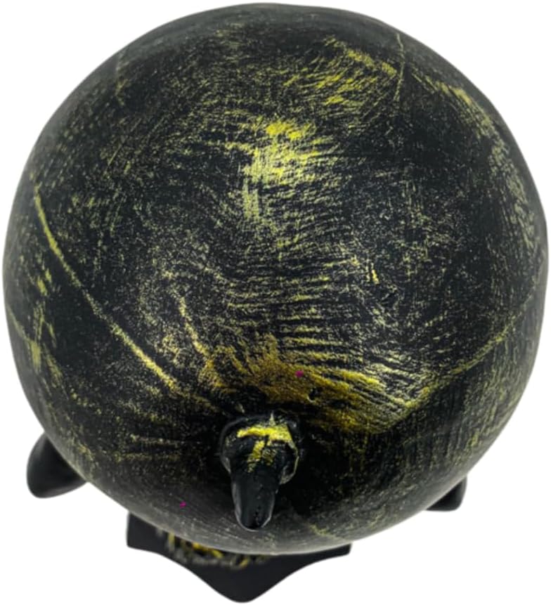 Decorative Sculpture, Atlas Figurine Carrying Globe, Black and Gold, 10 x 6 inches