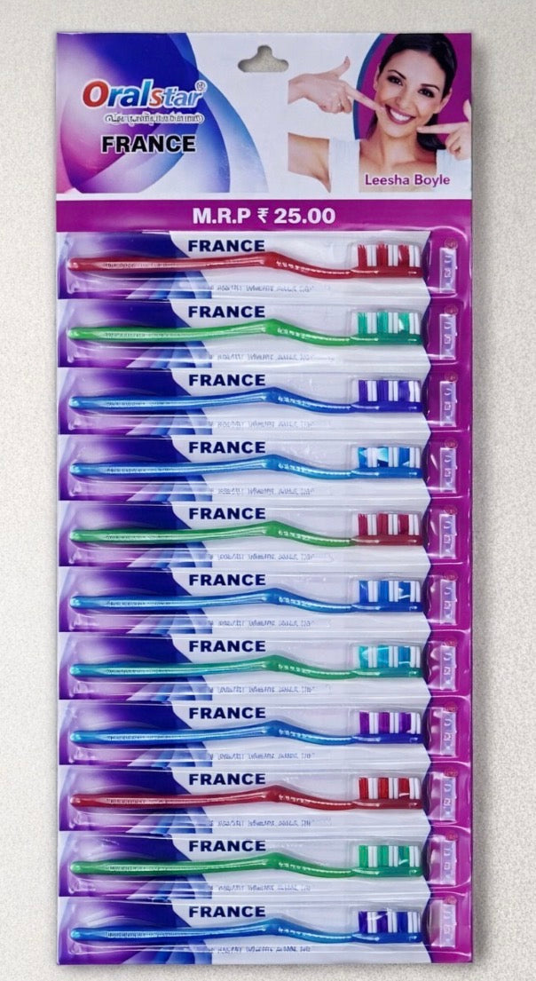 Oral Shine  France Soft Bristle Toothbrush