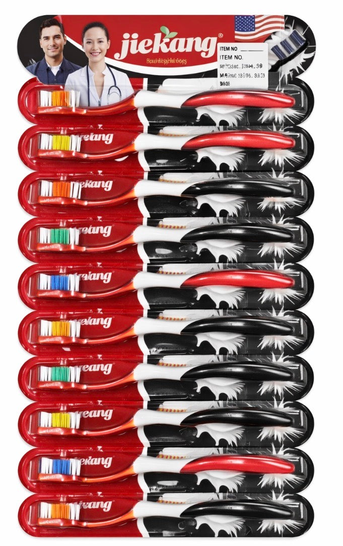 Jiekang Dual Color Soft Bristle Toothbrush