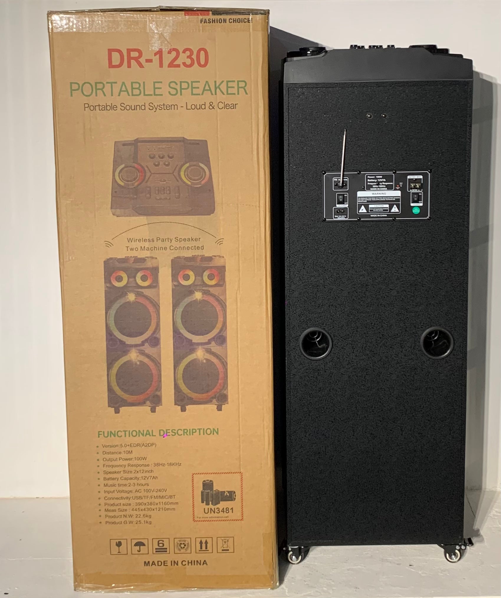 DR-1230 BLUETOOTH SPEAKER