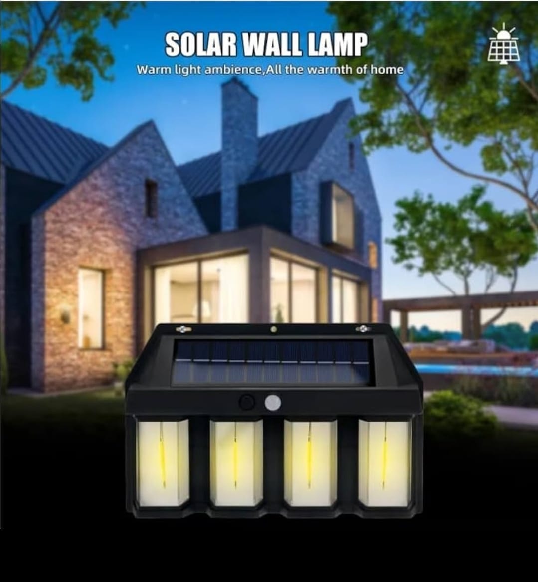 Solar Motion Sensor Outdoor Wall Lamp