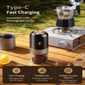 Portable Electric Coffee Grinder USB Type-C Rechargeable Mini Coffee Bean Grinder