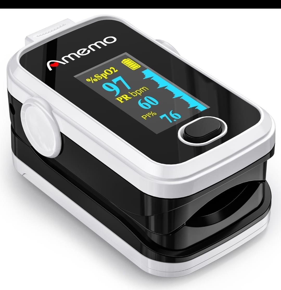 Portable Fingertip Pulse Oximeter – Blood Oxygen & Pulse Rate Monitor
