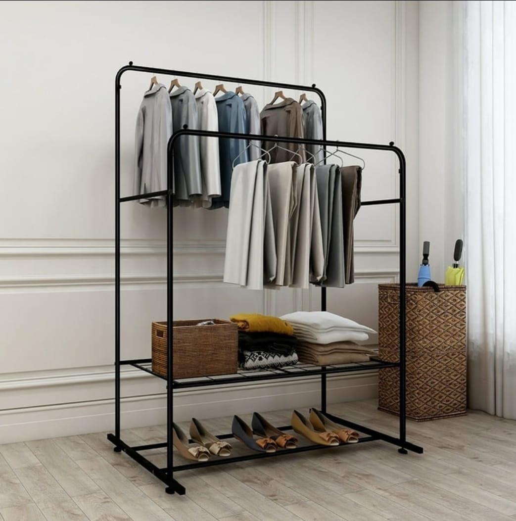 Portable Clothes Rack with Wheels