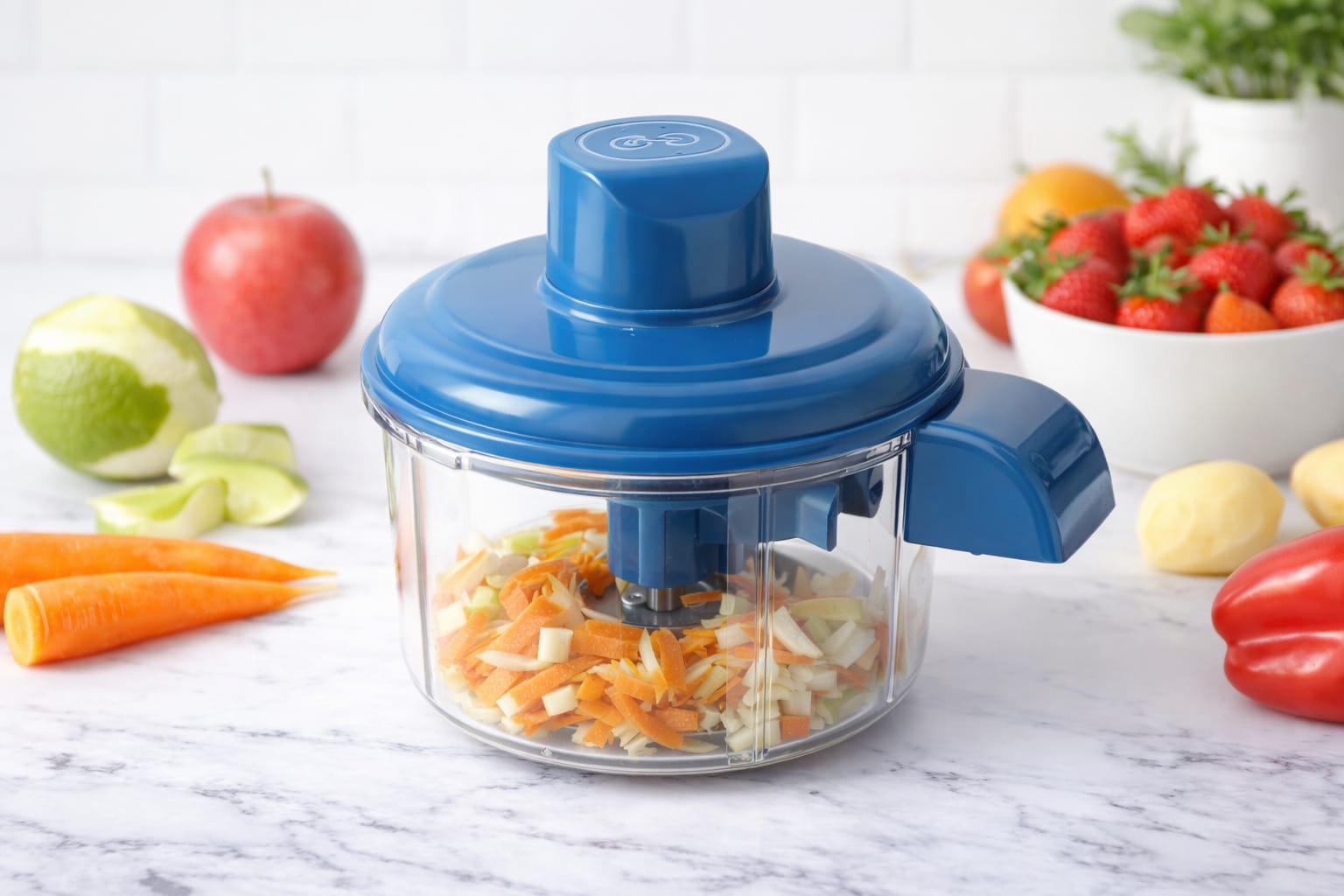 Manual Fruit & Vegetable Chopper with Container