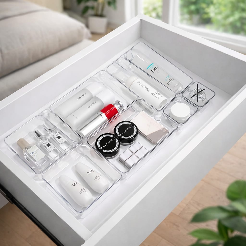 Transparent Drawer Organizer Storage Box
