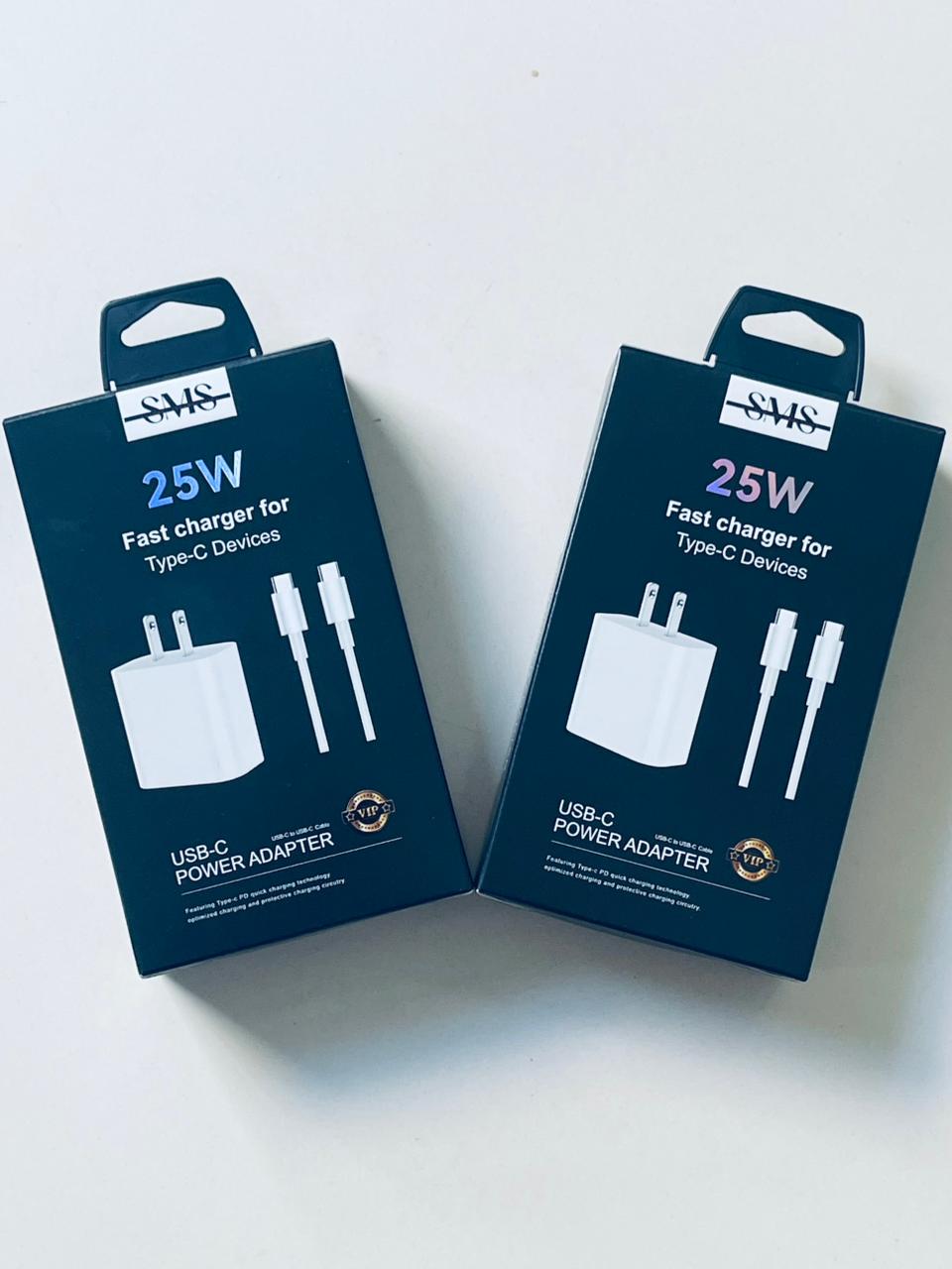SMS 25W Fast Charger – Wholesale Pack (MOQ 20 Units)