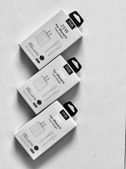 SMS 25W Fast Charger – Wholesale Pack (MOQ 20 Units)