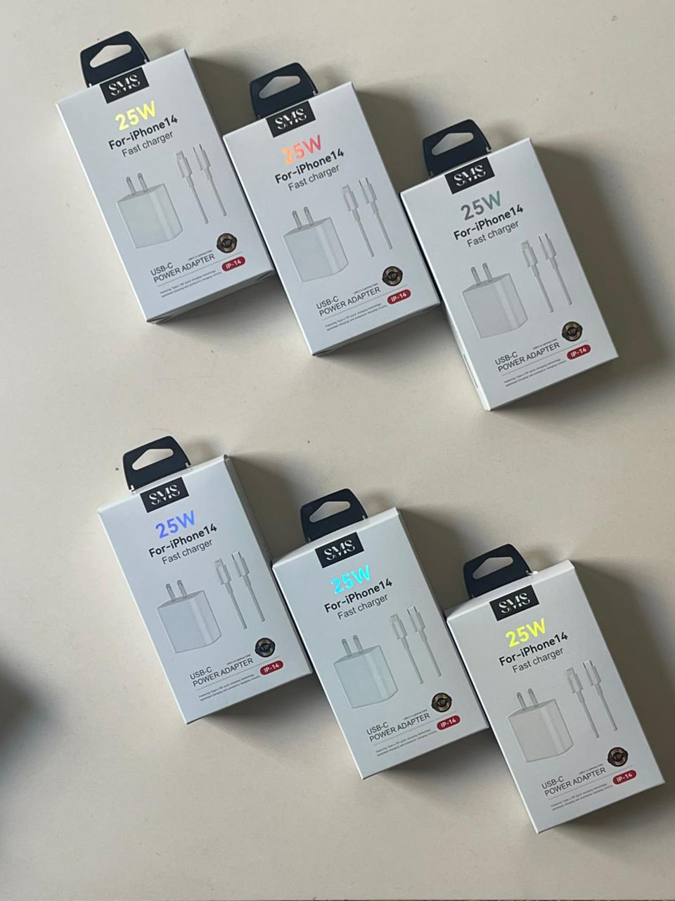 SMS 25W Fast Charger – Wholesale Pack (MOQ 20 Units)