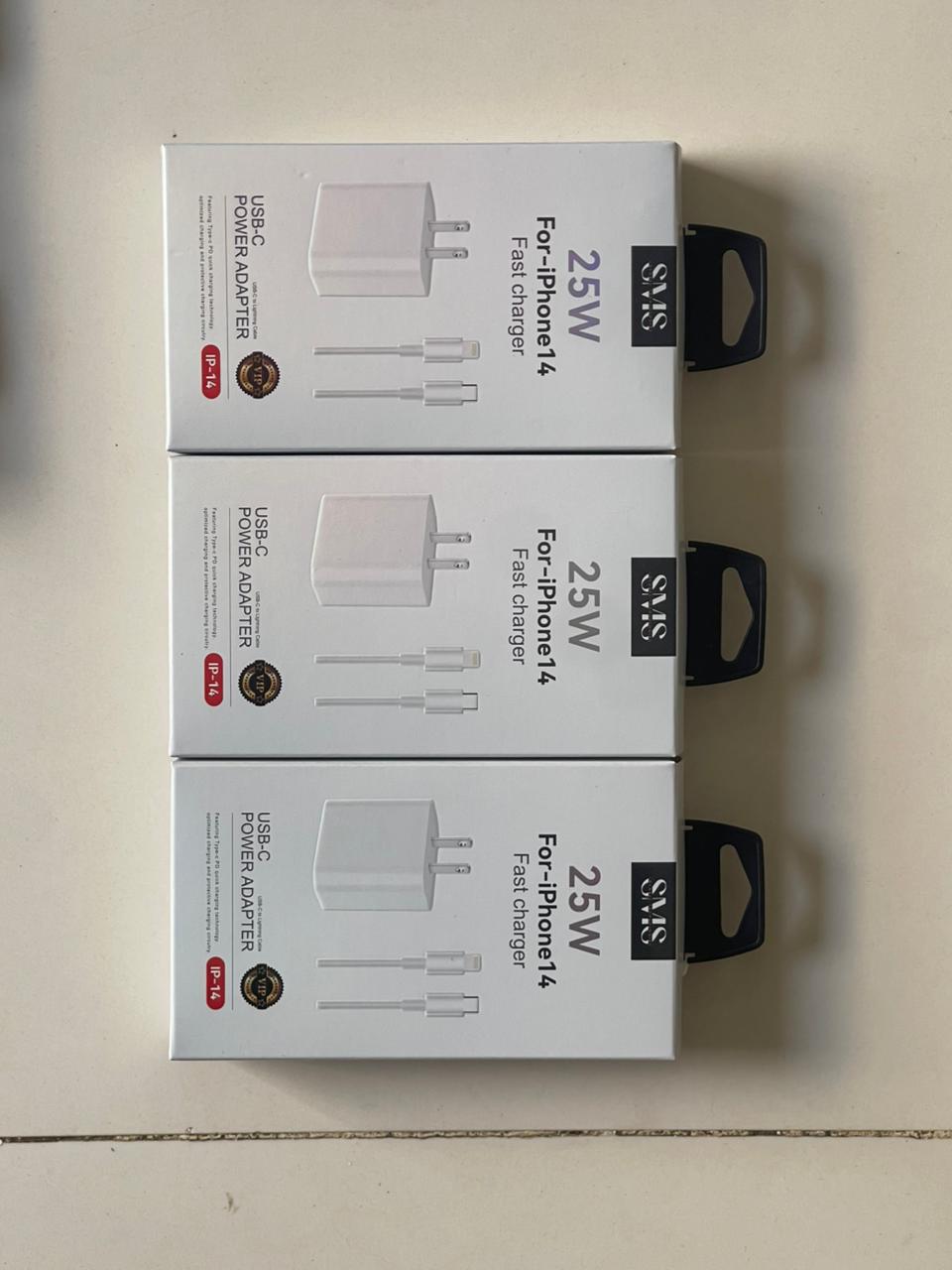 SMS 25W Fast Charger – Wholesale Pack (MOQ 20 Units)