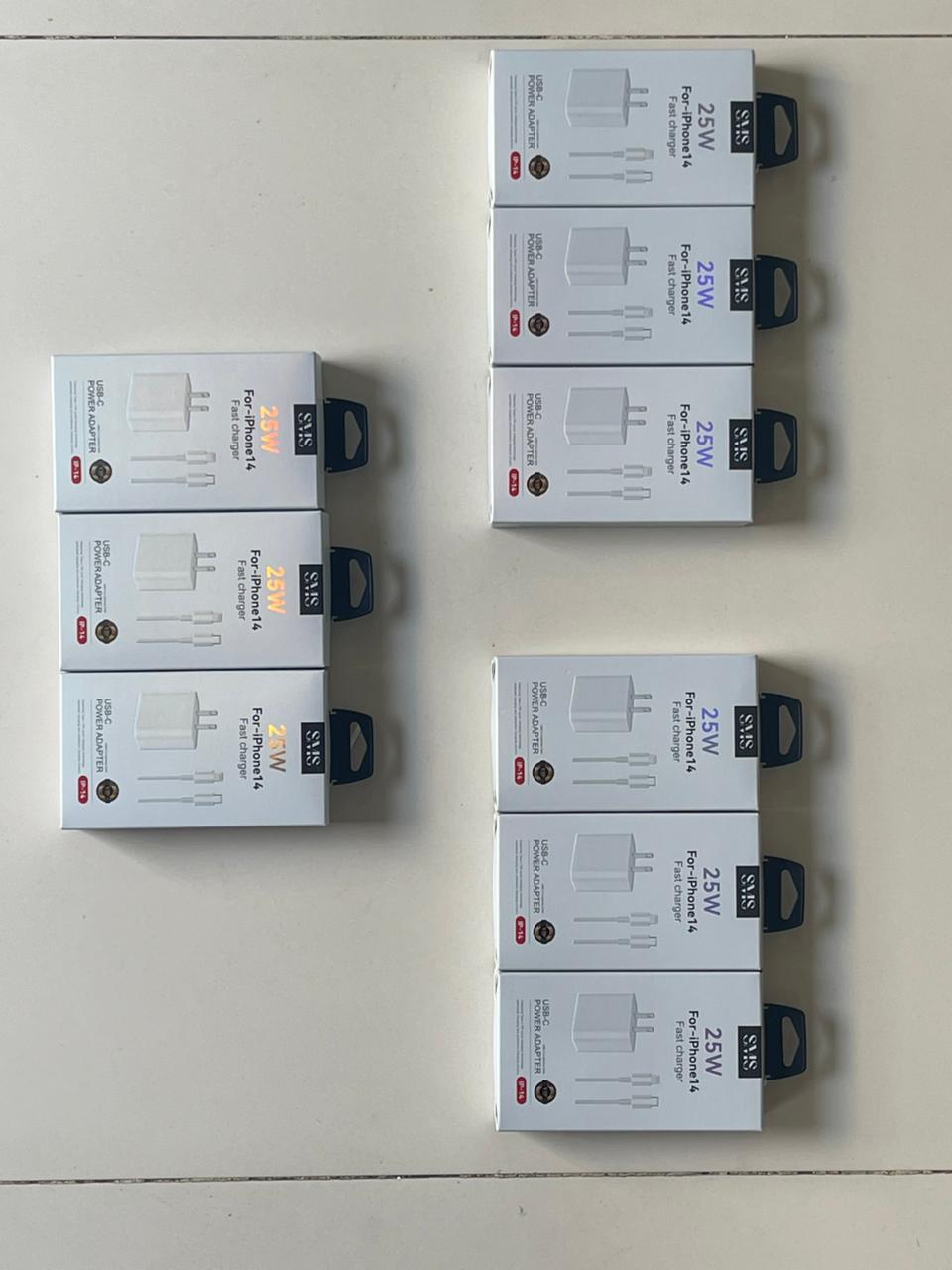 SMS 25W Fast Charger – Wholesale Pack (MOQ 20 Units)