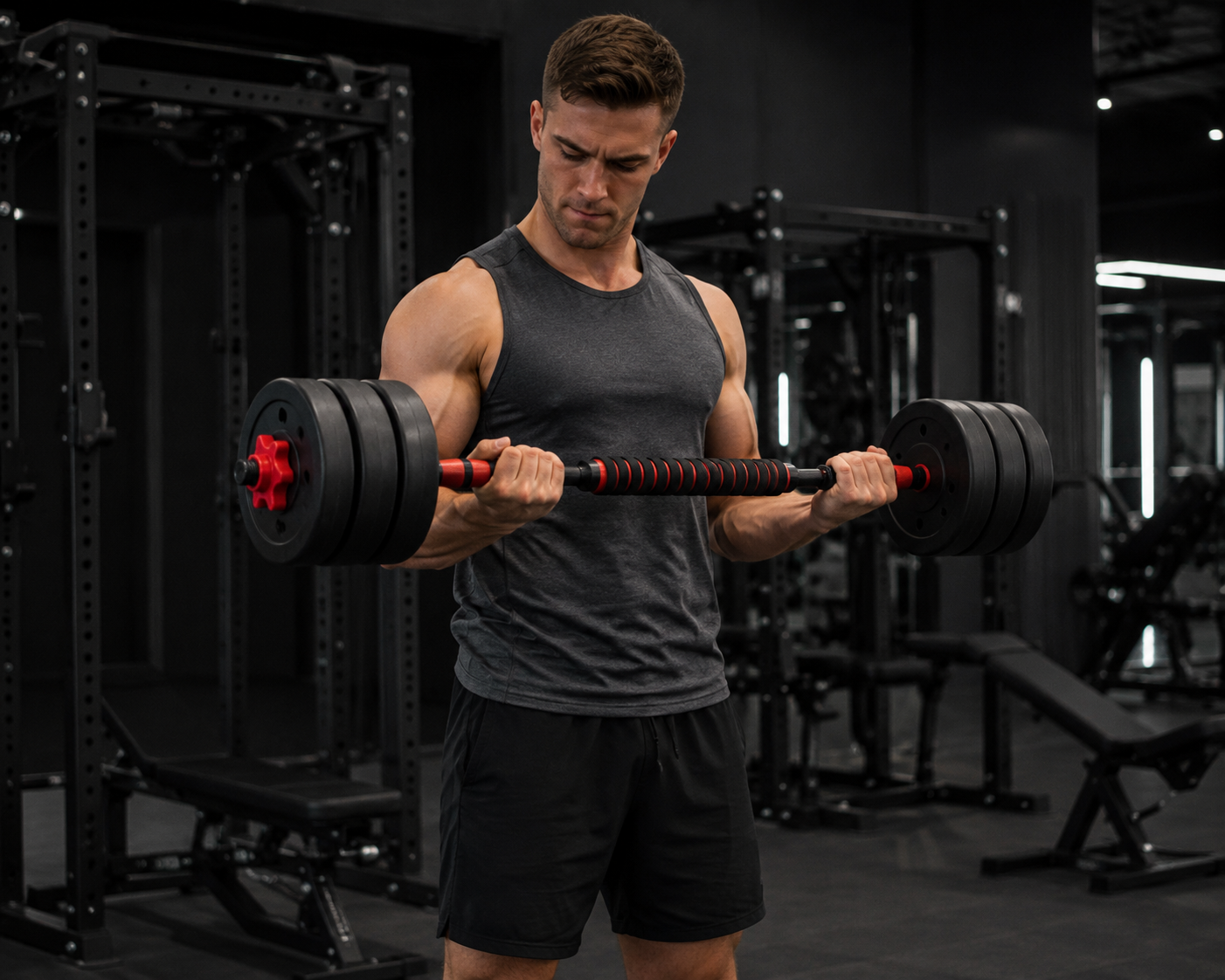 Adjustable Sand-Filled Dumbbell & Barbell Set product image 3