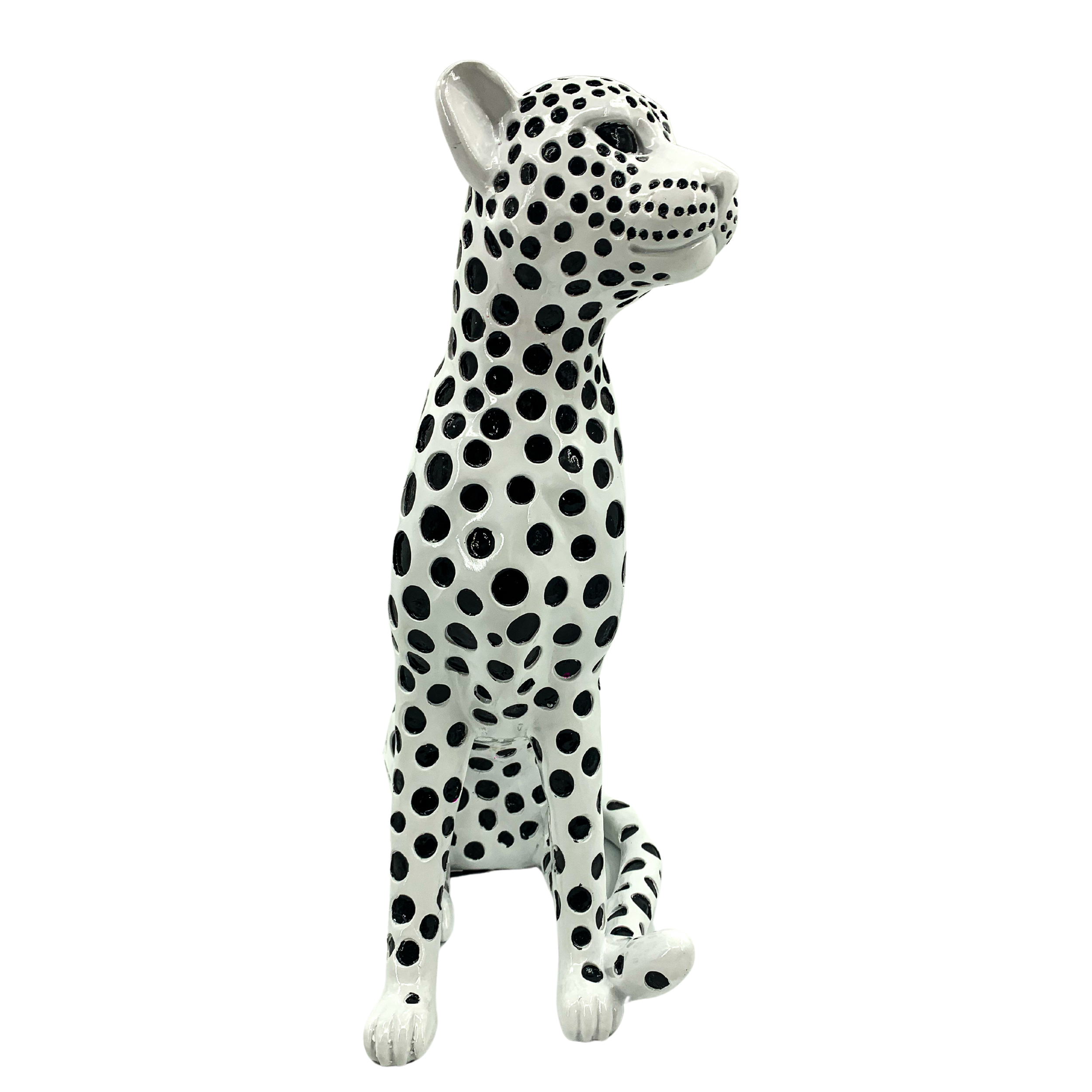 Cheetah Statue Decorative Animal Figurine for Home, Office, Living Room, Bedroom, Nursery