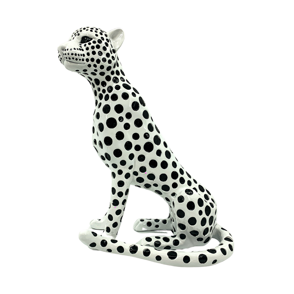 Cheetah Statue Decorative Animal Figurine for Home, Office, Living Room, Bedroom, Nursery