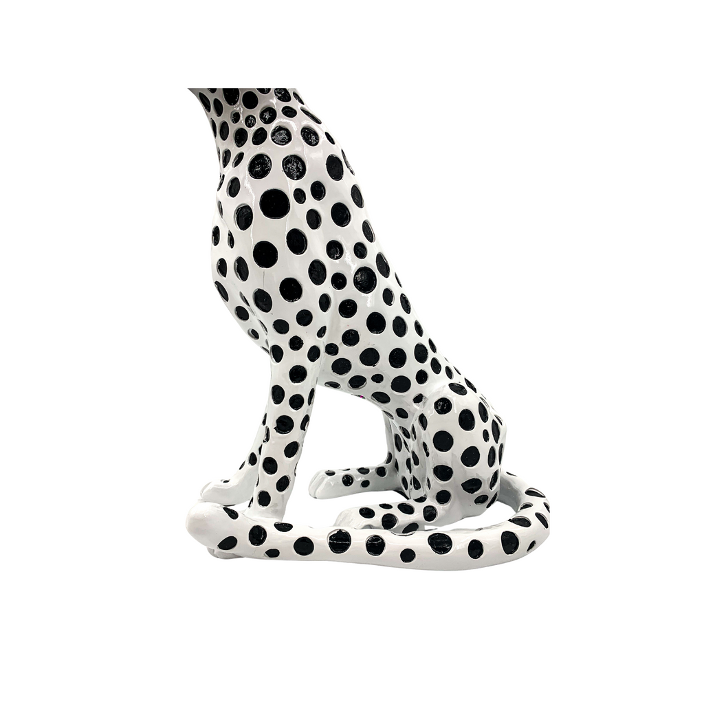 Cheetah Statue Decorative Animal Figurine for Home, Office, Living Room, Bedroom, Nursery