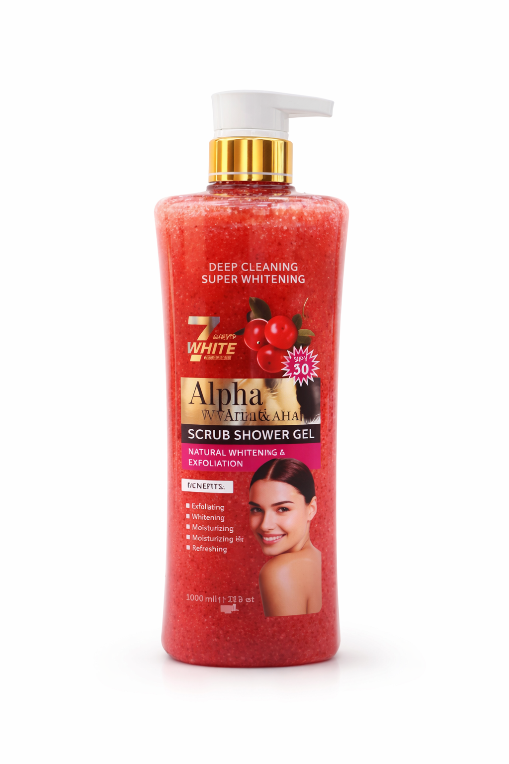 Cherry Whitening Scrub Shower Gel