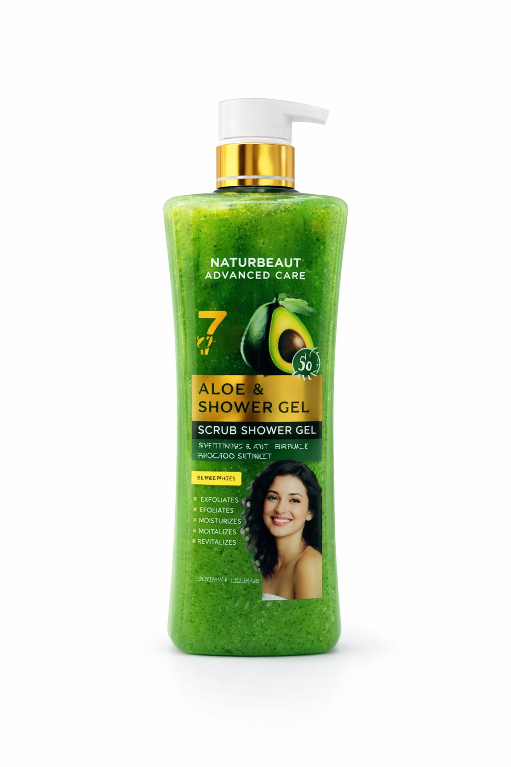 Aloe & Avocado Scrub Shower Gel