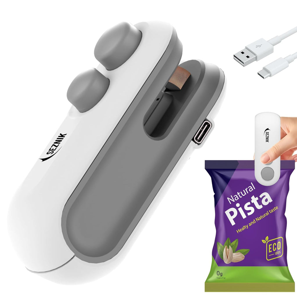 Portable Mini Sealing Machine, Handheld Packet Sealer for Food, Snacks, Chips, Fresh Storage, Plastic Bags Sealing Machine