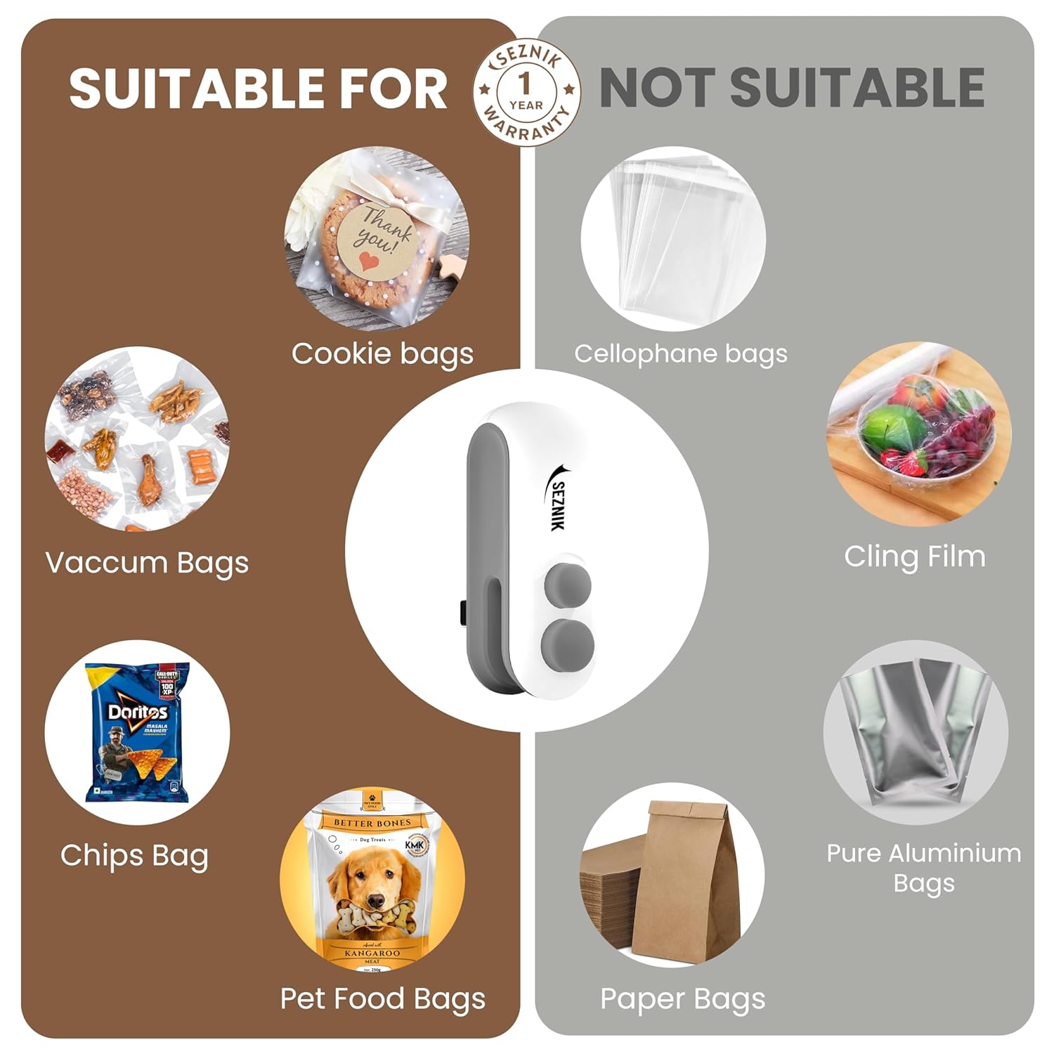 Portable Mini Sealing Machine, Handheld Packet Sealer for Food, Snacks, Chips, Fresh Storage, Plastic Bags Sealing Machine