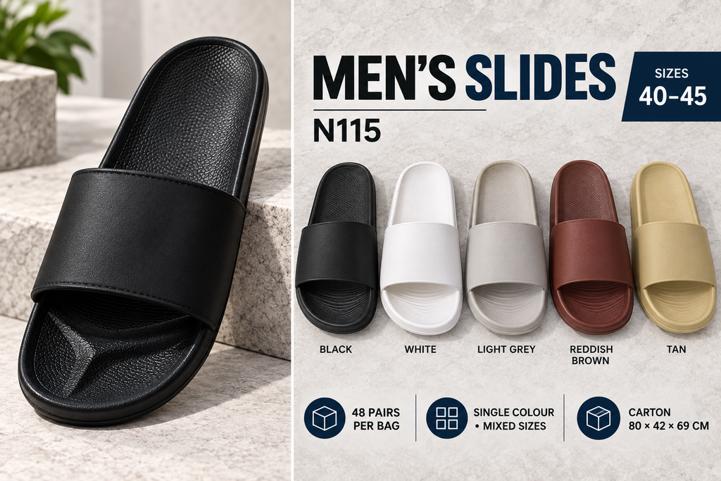 N115 colours, sizes and bag quantity