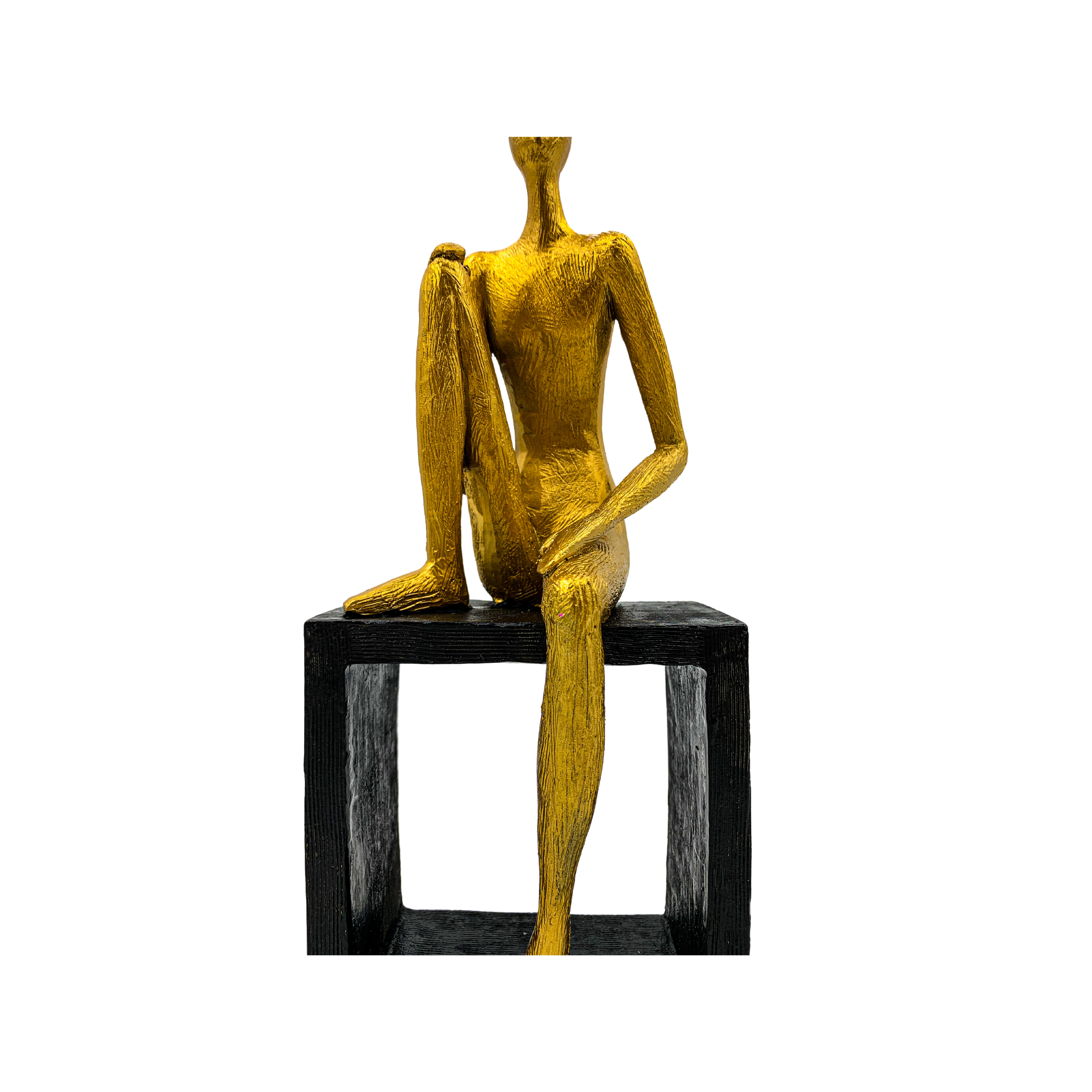 #59 sitting on square/ home decor