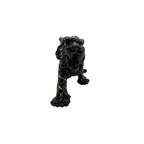 Decorative Tiger Statue Figurine for Home and Office, Animal Collectibles, Black