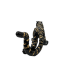 Decorative Tiger Statue Figurine for Home and Office, Animal Collectibles, Black
